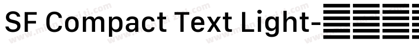 SF Compact Text Light字体转换